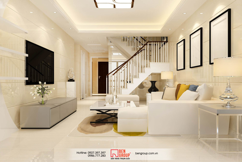 Công trình xây nhà trọn gói hiện đại tại Hà Nội do BenGroup thực hiện 1