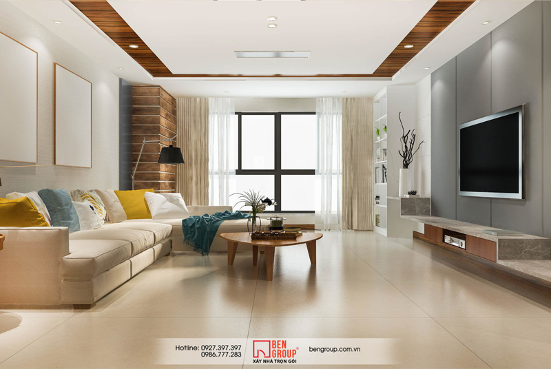 Công trình xây nhà trọn gói hiện đại tại Hà Nội do BenGroup thực hiện 02