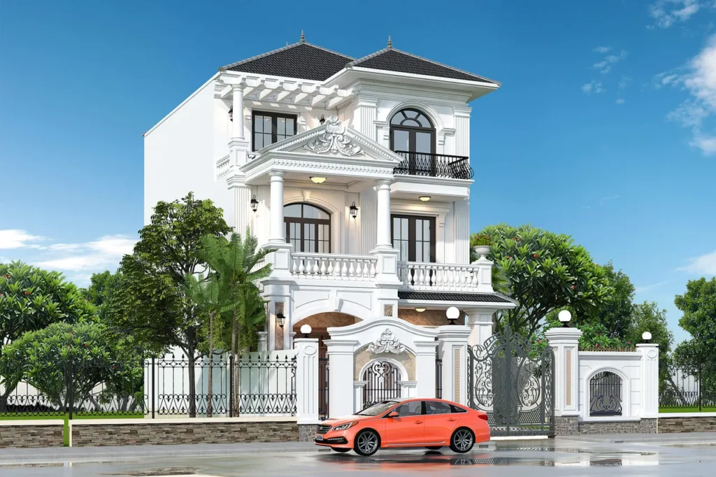 Nhà mái Nhật 3 tầng